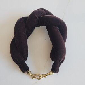 Clare V Twist Velvet Puff Handle- Vintage!
